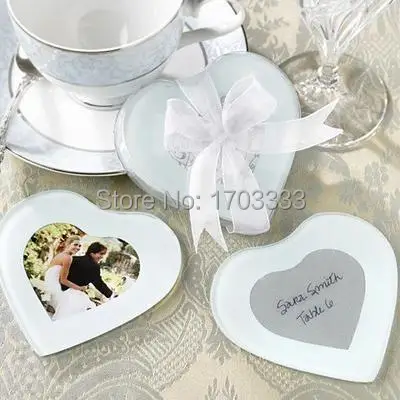 Подарок на свадьбу и раздаточный материал для гостей- европейский стиль в форме сердца стеклянные подставка для фото вечерние Сувениры# GTE34