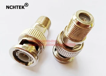 

NCHTEK F Type F Female Jack to BNC Male Plug RF Coaxial Adapter,BNC Male Plug to F Female Straight Connector/Free shipping/50PCS