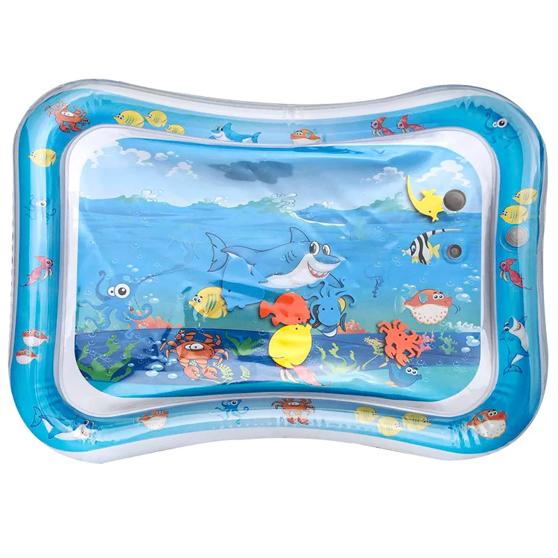 

Dual Use Baby Water Mat Inflatable Patted Pad Water play mat Baby Playing Mat Activity Gym Marine Animal Game
