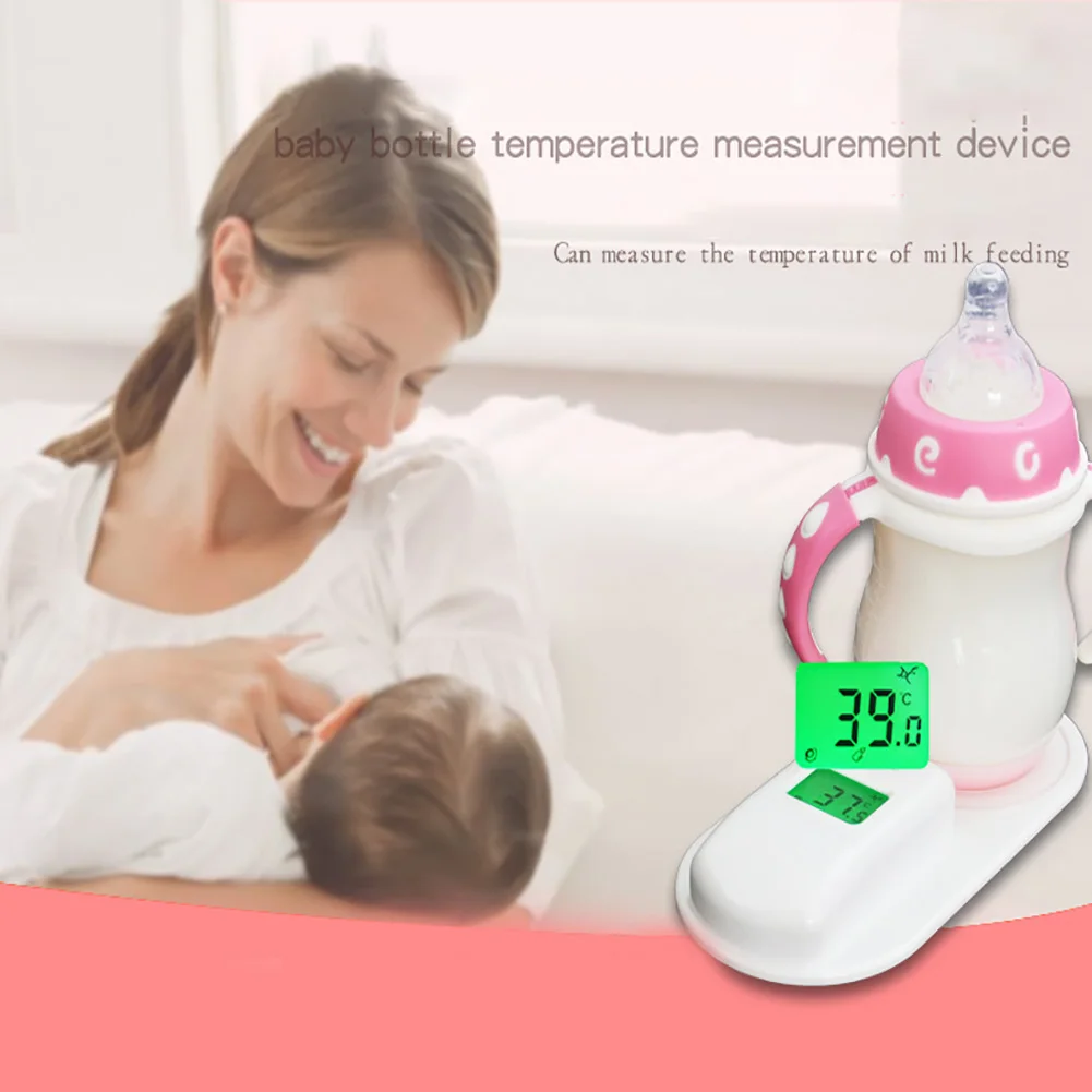 

Water Milk Thermometer Infant Home LCD Display Multifunction Baby Bottle Infrared Temperature Battery Powered Auto Measuring