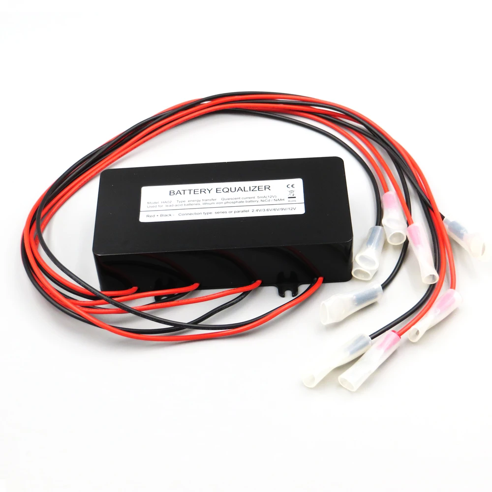 Tanie HA02 baterie korektor napięcia balancer li ion akumulator kwasowo ołowiowy podłącz równoległy sterownik do baterii słonecznych Regulator 48v