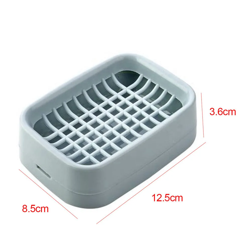 1 шт. двухслойный держатель для мыла аксессуары для ванной комнаты формы для мыльницы губка мыльница с желобками для слива воды Чехол коробка с сливом# EO