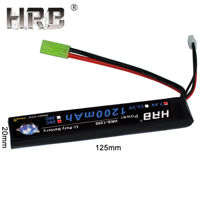 HRB RC Lipo Батарея 2S 3S 7,4 V 11,1 V 1200 мА/ч, 25C Tamiya по супер скидке разъем страйкбол пистолеты безопасная сумка огнеупорный мешок для RC автомобиль радиоуправляемого летательного аппарата fpv