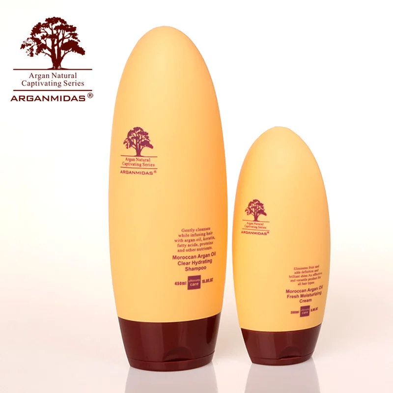 

Professional Deep Hair Care Arganmidas Moroccan Nut 450ml Clear Hydrating Shampoo+200ml Moisturizing Cream Treatment Products