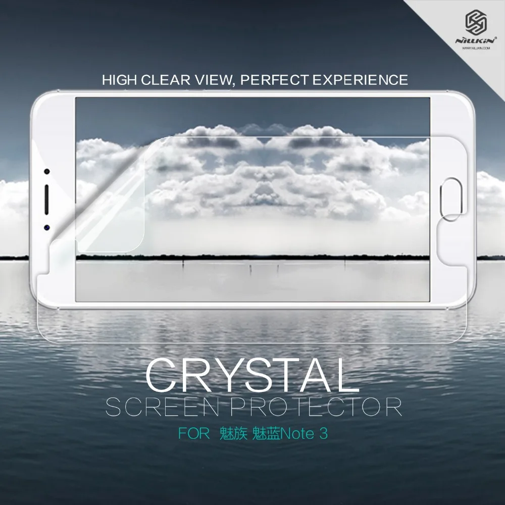 

2 pcs/lot NILLKIN Crystal Super Clear Screen Protector Meizu Note 3 ( M3 Note ) Anti-fingerprint Protective Film