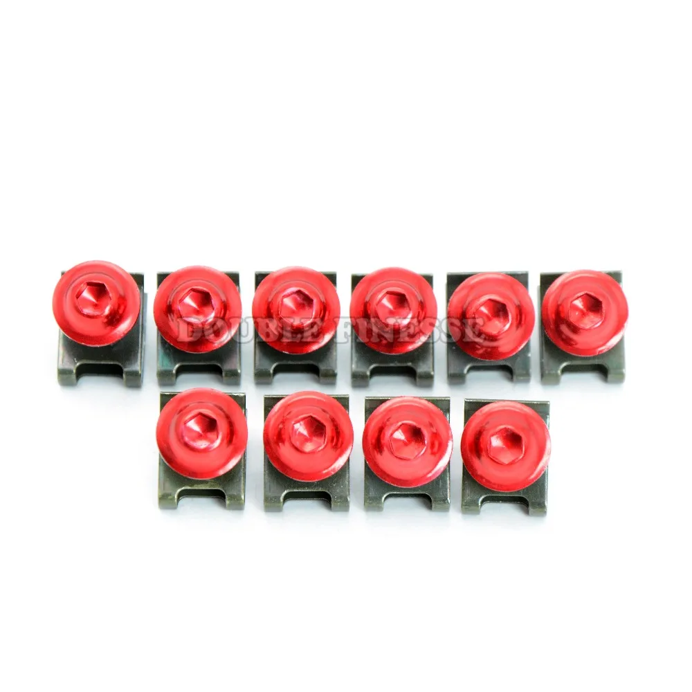 

red 6mm CNC motorbike body work fairing bolts screwse for for yamaha tmax 500 xp500 cbr600 f4 cbr 600 f4i Kawasaki Z800 Z1000