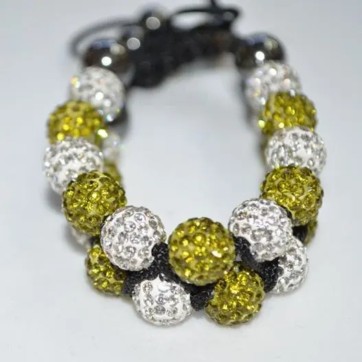 

New Arrival!10mm 22 x Micro Pave Disco Ball Beads crystal Bracelet.N99 High Quality Rhinestone Jewelry