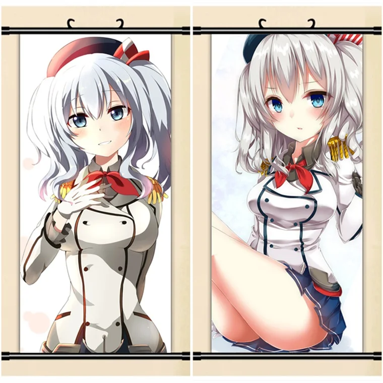 45x95cm Kantai Collection Kancolle Fleet Girls Kashima Cartoon Anime Art Wall Picture Mural