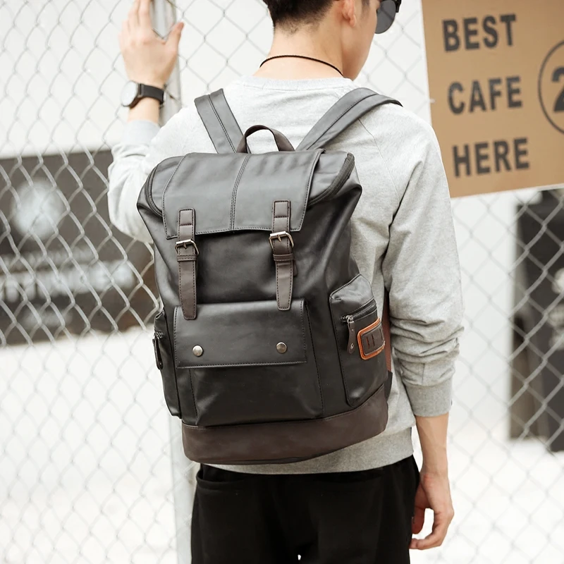 Tidog The fashion trend of men's backpack bag men casual Backpackin