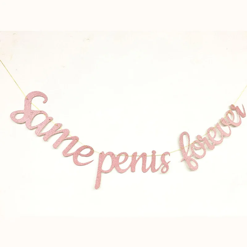 Shiny Rose Gold Bride to be Glitter DIY Banner Hanging Garland Wedding Decoration Hen Party Bachelorette party Bachelor Boda