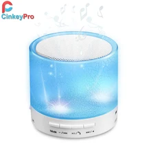 Bluetooth altavoz inalámbrico de luz led mini altavoces portátiles de radio fm subwoofer tweeter audio sonido para xiaomi iphone ordenador