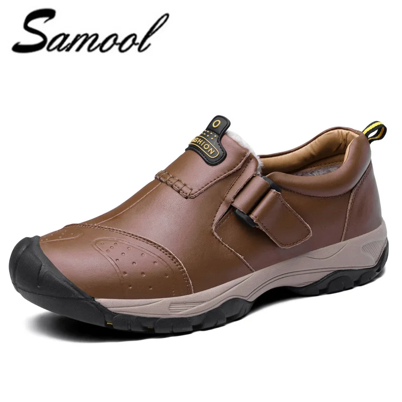 

New Fashion Men's Flats Business Hook&loop Shoes Best Quality Genuine Leather Board Soft Men Comfortable Zapatos Hombre XX4