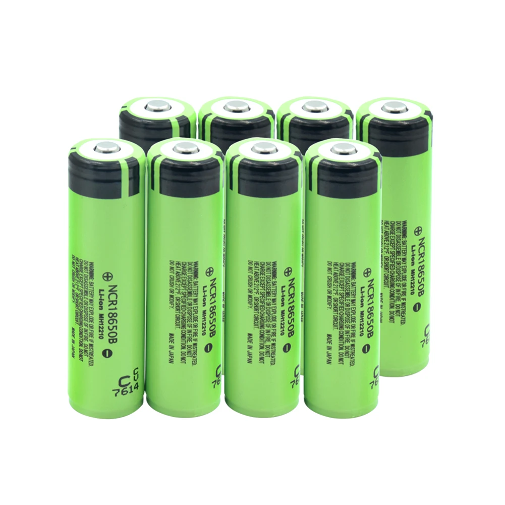 Высокая утечка 20A NCR 18650B литиевая батарея 3400mAh электронная сигарета литий-ионная аккумуляторная батарея PCB защищена для фонарика - Цвет: 8 PCS