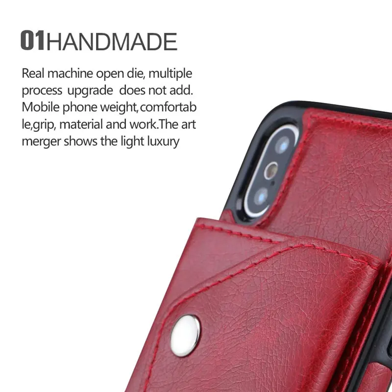 Luxury Cover for iPhone X Case Wallet Cards Slots (21)