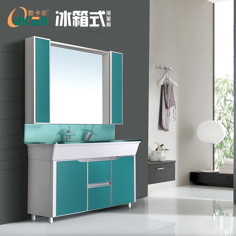 Okal European Bathroom Cabinet Combination Refrigerator Style