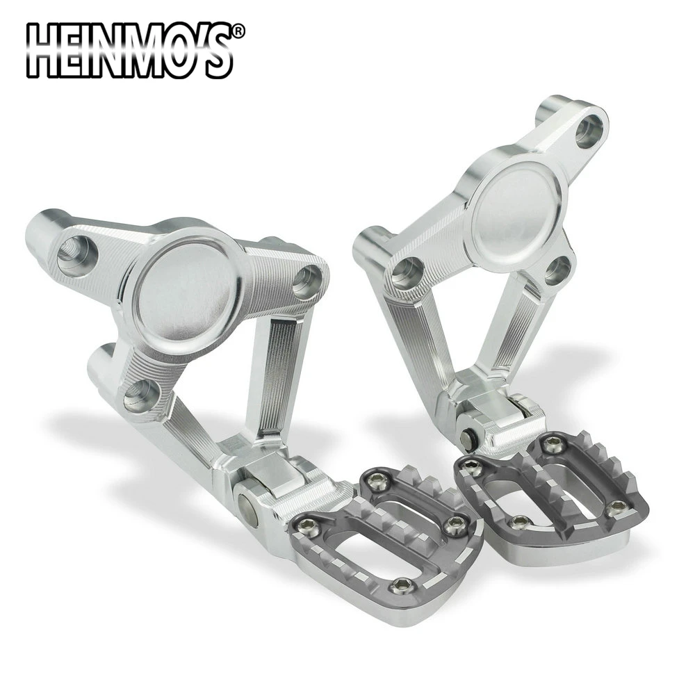 Silver-gray Аксессуары Мотоцикл CNC алюминиевый складной задний пассажирский набор подножка складной Peg двигатель для XADV X ADV X-ADV 750 - Цвет: Silver-gray