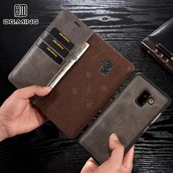 Элитный бренд из натуральной кожи чехол для samsung Galaxy A8 2018 чехол для samsung A8 плюс 2018 чехол магнитной бумажник телефон сумка