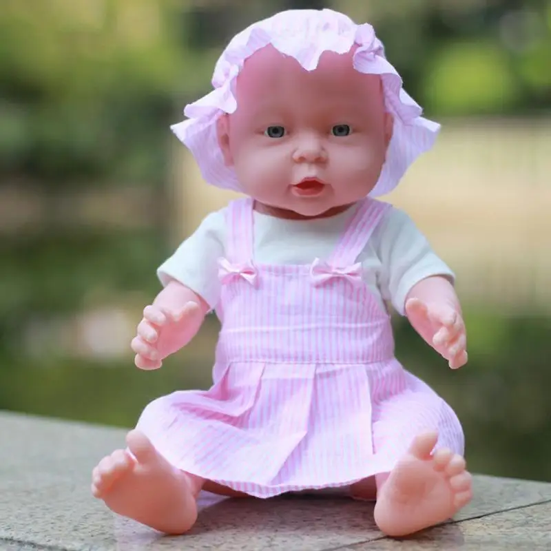  30/41cm Newborn Baby Simulation Doll Soft Vinyl Reborn Baby Doll Children Kindergarten Lifelike Pla - 33036456402