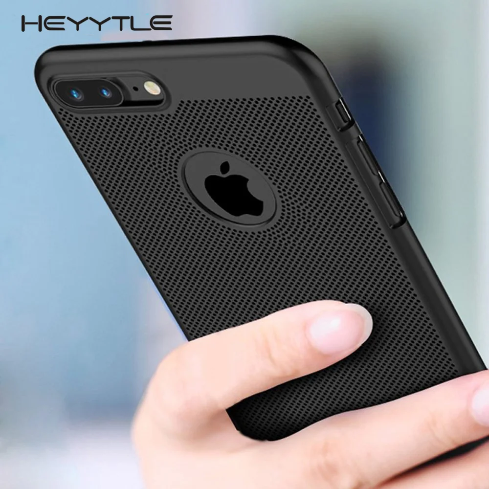 Heyytle ультра тонкий чехол для iPhone X 6 6s 7 8 Plus полые чехлы с рассеиванием тепла