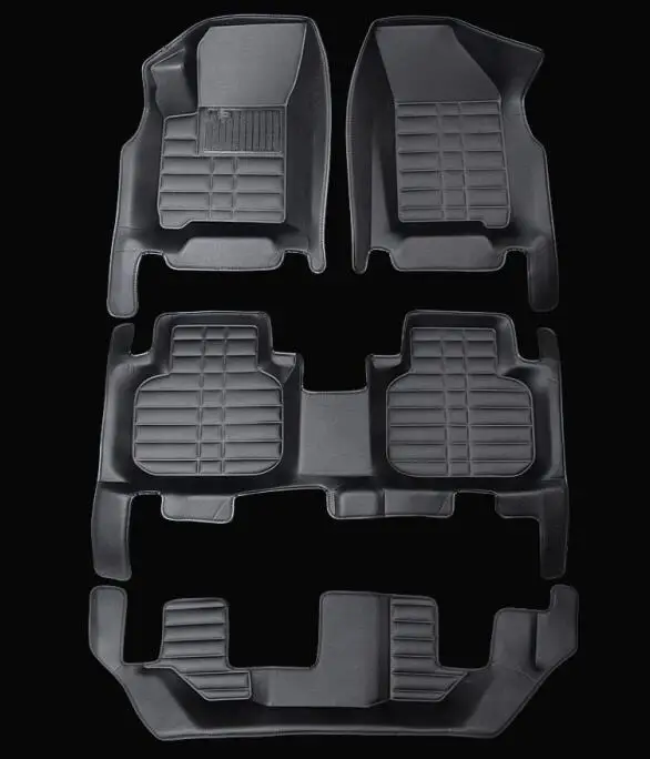 

Good quality mats! Custom car floor mats for Toyota Land Cruiser Prado 150 7 seats 2019 waterproof carpets for Prado 2018-2010