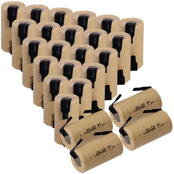 

25 pcs SC battery 4.25cm*2.2cm 1300mah 1.2V NICD SUBC batteries for power tools for BOSCH for DEWALT for CASALS for MAKITA