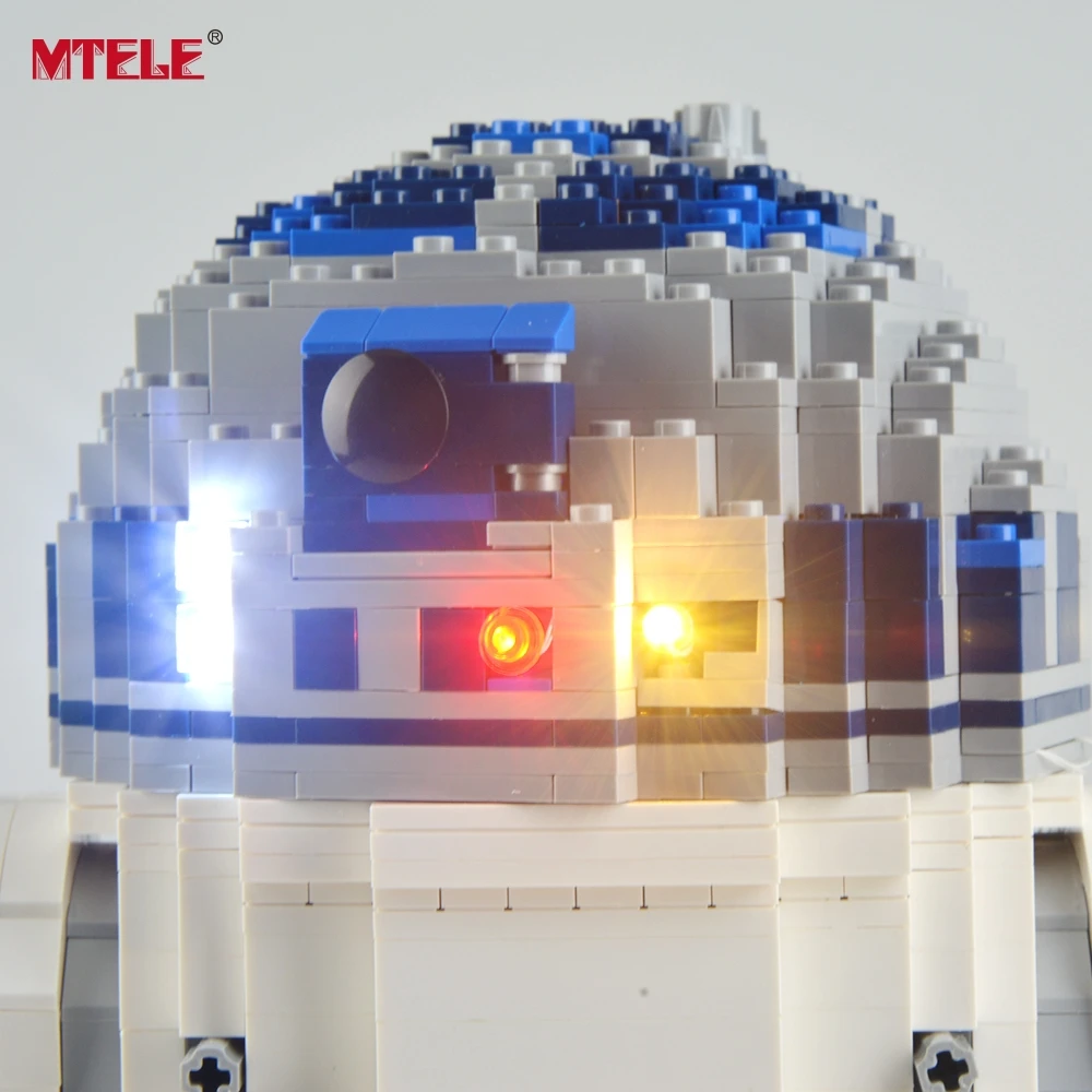 Светодиодный светильник MTELE, комплект для R2-D2 строительных блоков, светильник, совместимый с 10225(не включает модель