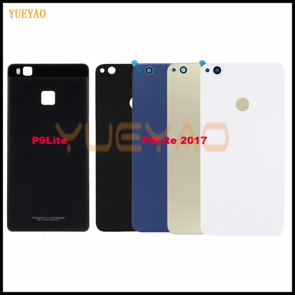 P9 lite чехол на заднюю панель для huawei P9 lite стеклянная задняя крышка батарейного отсека Батарейная дверь задняя крышка с наклейкой Замена