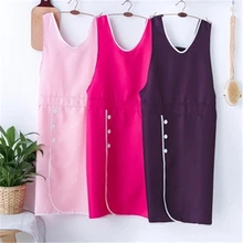 Салонный фартук косметолога на заказ передник с логотипом женский халат молочный чай магазин стюардессы работа фартук Женская мода