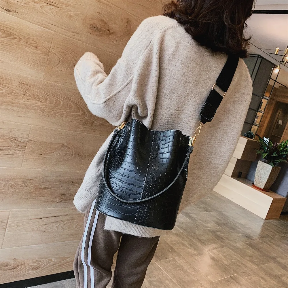  Vintage leather Stone Pattern Crossbody Bags For Women 2020 New Shoulder Bag Fashion Handbags and P - 32975584161