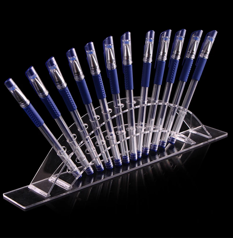 

Acrylic curved pen holder eyebrow pencil pencil ballpoint pen marker pen eyeliner display stand multi-function display rack