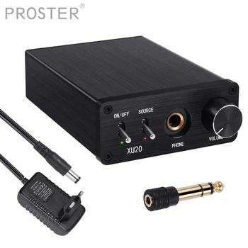 

Proster DAC Converter with Headphone Amplifier Coaxial SPDIF to Analog L/R RCA 6.35mm Jack Audio With 6.35mm to 3.5mm Adapter