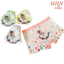 4pcs/set cotton Panties For Girls Kids Short Briefs baby girl underwear, children underwear child cute cartoon shorts Under