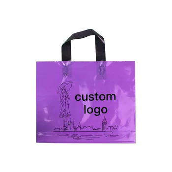 

200pcs Large Plastic Party Gift Bag With Handles, Birthday Wedding Loot Bag Wedding Party Favors Gifts Bag Reusable Bags