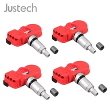 Justech 4 шт. датчик давления в шинах с резиновый клапан Монтажный