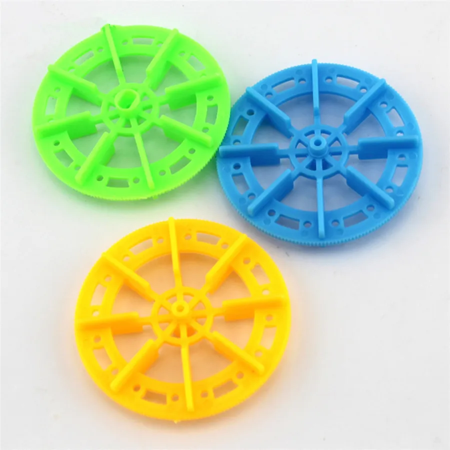 

1pc J421 3 Colors Plastic Wheel Propeller Model Car Wheel Solar Energy Ship Making DIY Technology Hand Making