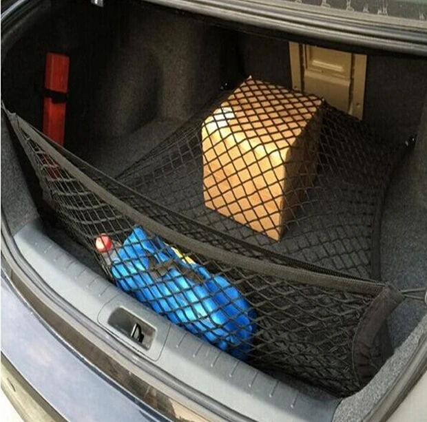 30 OFF Double Nylon Car Cargo Trunk Storage Organizer Net Fit For Audi