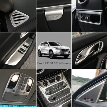 

Car Styling Silver For JAC Refine S7 2018-Present Car Interior decoration Sequins Car Sticker Inner Door Handle Box Sequins