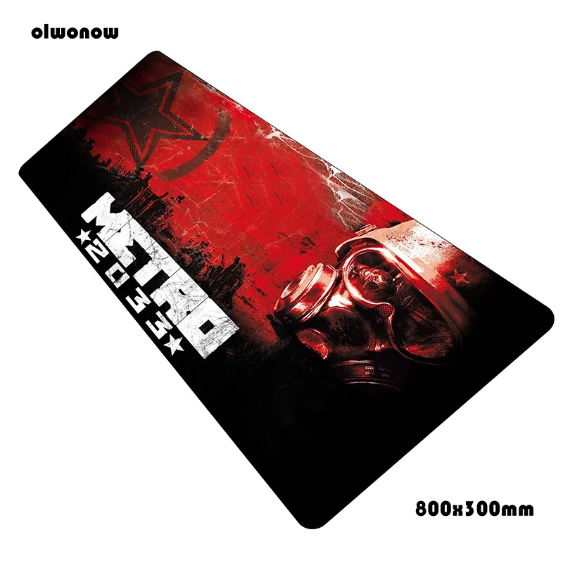 Metro 2033 коврик для мыши 800x300x2 мм игровой коврик для мыши Коврик для геймера инди-поп компьютерная настольная клавиатура со встроенной мышью профессиональные игровые коврики