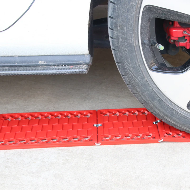 

2pcs Foldable Car Snow Chains Mud Tires Traction Mat Wheel Chain Non-slip Tracks Auto Road Turnaround Tool Anti Slip Tracks