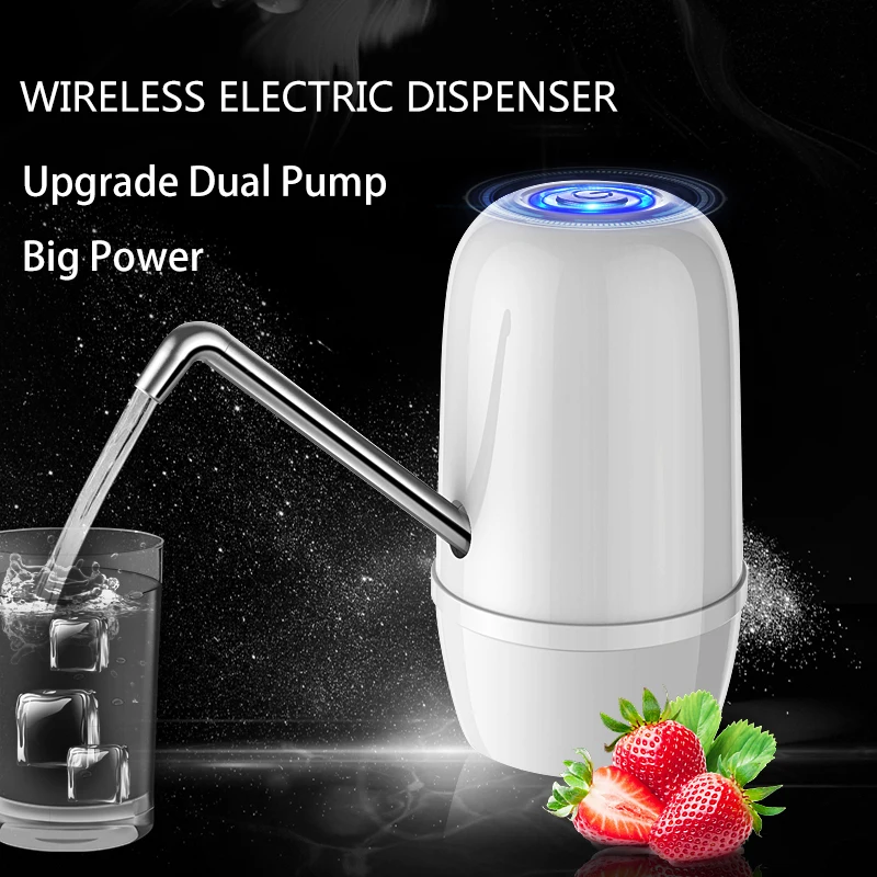 Dispensador De Agua Fria Electrico Embotellada Bottled Cold Drinking Water Dispenser Tap Electric Dual Pumps Faucet For A Bottle Dispensador De Agua Fria Electrico Embotellada Bottled Cold Drinking Water Dispenser Tap Electric Dual Pumps Faucet For A Bottle