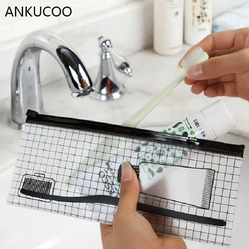 

Women / Grils Cosmetic Bags Travel Organizer Necessary Beauty Case PVC Toiletry Bags Makeup Bag Bath Wash Make Up Box Pencil Bag
