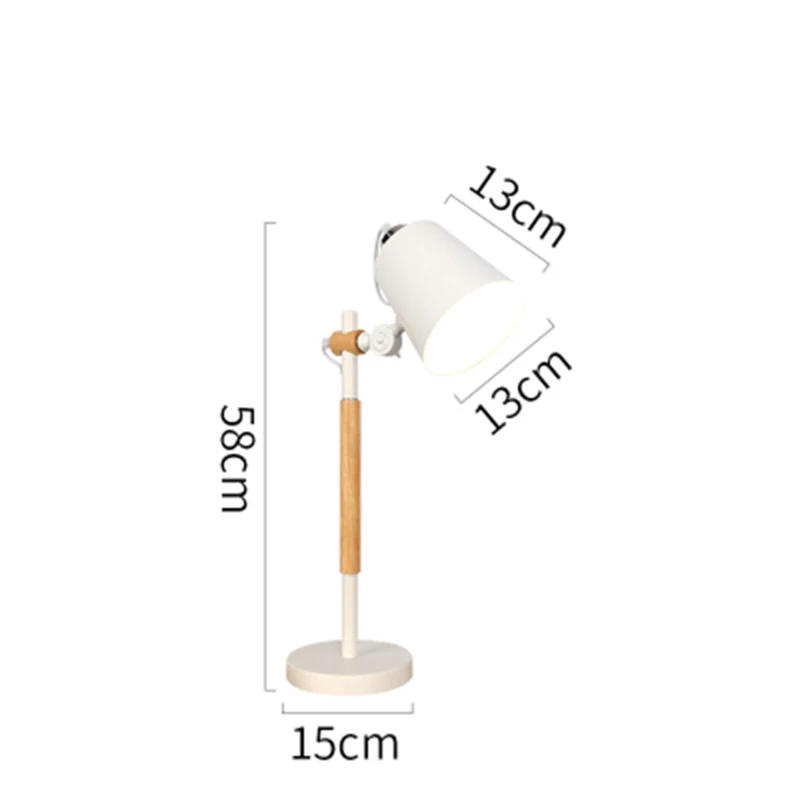 MDWELL, новинка, Скандинавский дизайн, светильники, креативный Деревянный светильник, для спальни, напольные светильники, для гостиной, светильники, постмодерн, торшеры - Цвет абажура: Table Lamp White