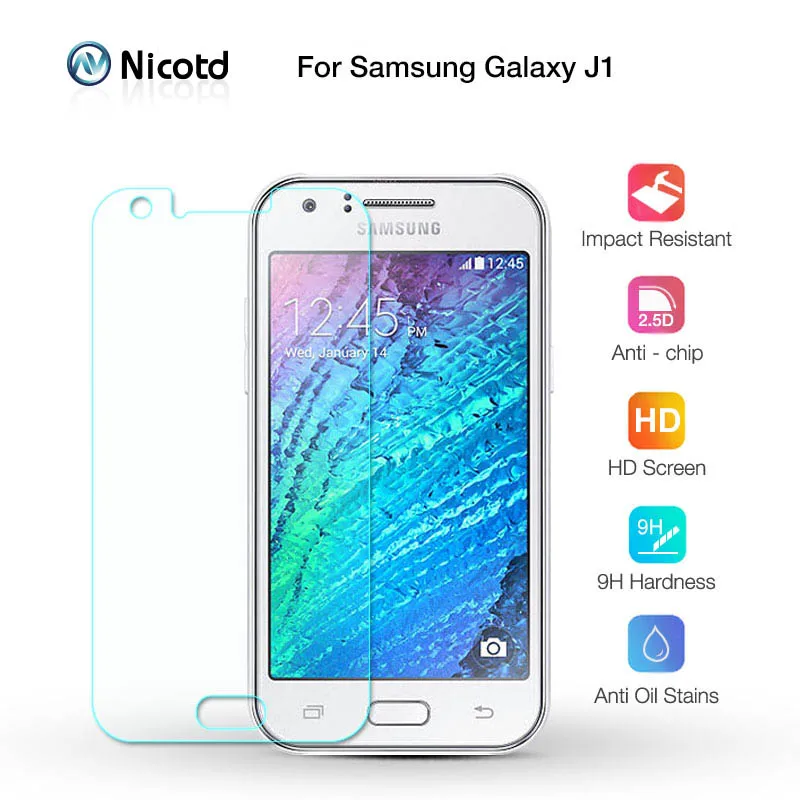 Nicotd Tempered glass for Samsung Galaxy J1 SM-J100F SM-J100FN SM-J100H J100 J100F J100FN J100H Film for Samsung j1 4.3 inch (1)