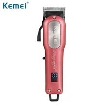 Kemei KM-1031 5 в Беспроводная Машинка для стрижки волос триммер Мощный волос Бритва Парикмахерская бритва с 4 направляющими расческами