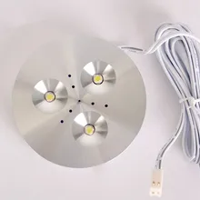 Высокая мощность 3*1 Вт 4*1 Вт 3 Вт 4 Вт Светодиодный светильник шайба для шкафа DC12V