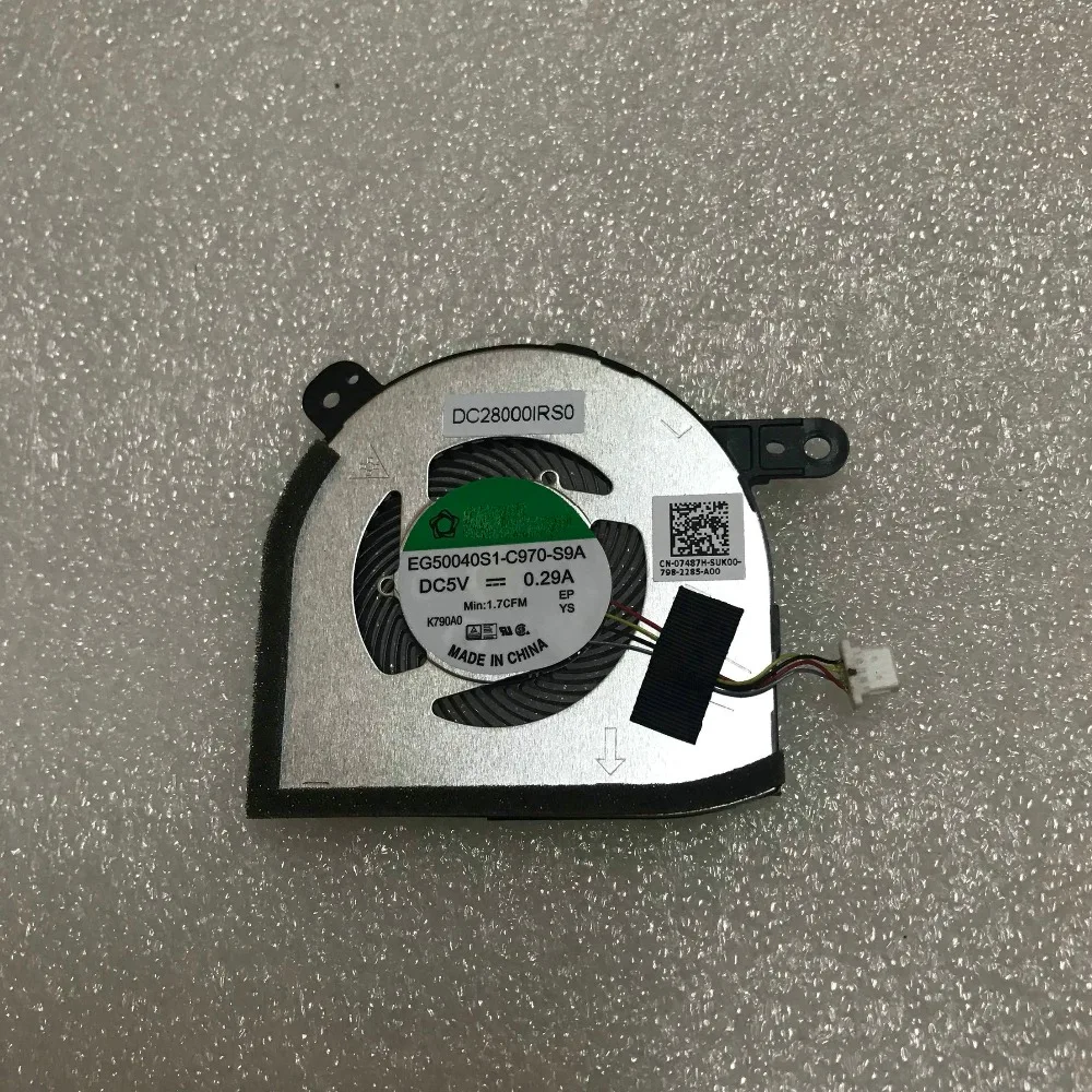 Вентилятор для Dell Latitude E5285 5285 cpu cooler 07487H 7487H cn-07487H
