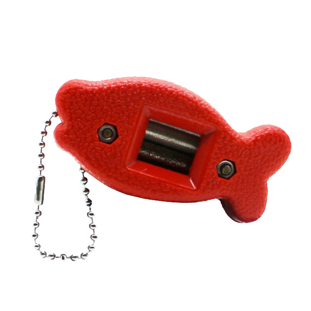 

Ice Hockey Hand Held Skate Sharpener Grinding Heart Tool Blade Maintenance Accessories Diamond Double Edge Fish Shape Repair