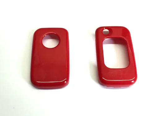 

Square Key Pad Remote Flip Key Protection Case Gloss Red Color For Mercedes Benz