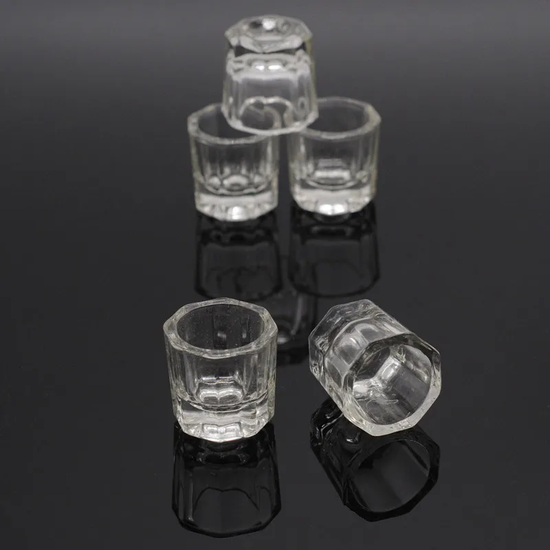 

Dental Octagonal Stirring Glass Cups Mixing Bowls Dappen Dishes