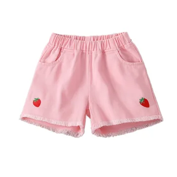 2019 NEW Summer Fashion Girls Soft Denim Pocket Short Jeans Pants Baby Casual Trousers Kids Shorts Children's Clothing 3